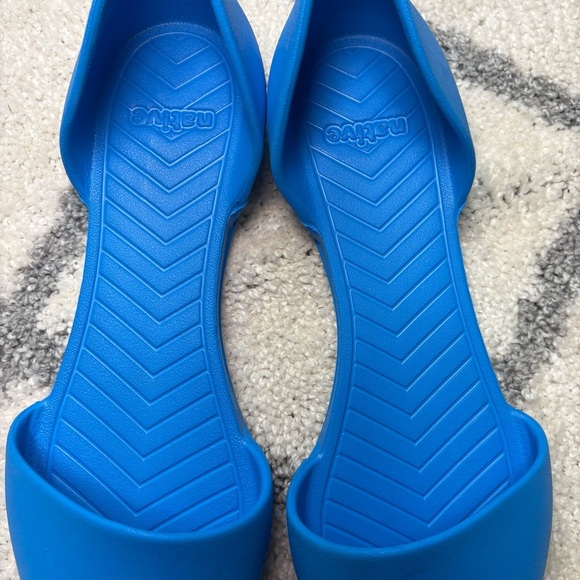 Native Audrey d’Orsay Blue Point Toe Jelly Flats Women’s 9 - Picture 7 of 11